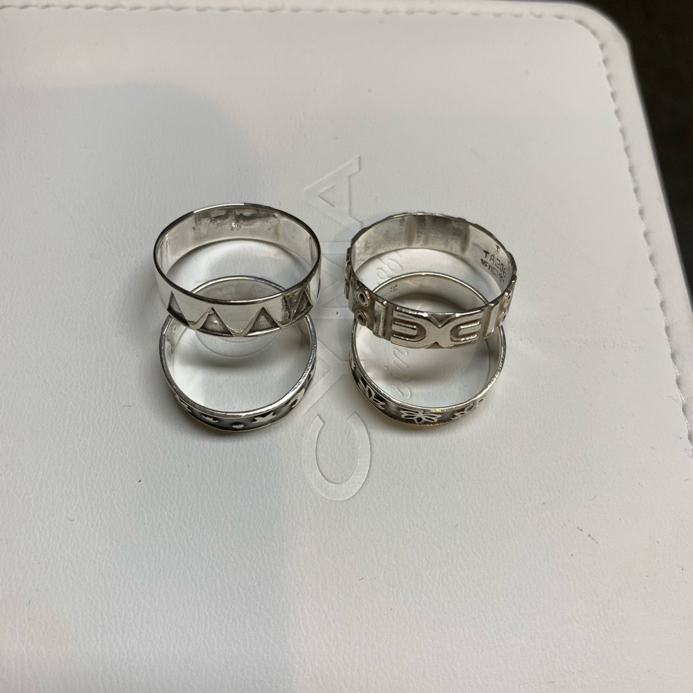 MEXICO 925 Silver Rings-sets - Picture 3 of 6